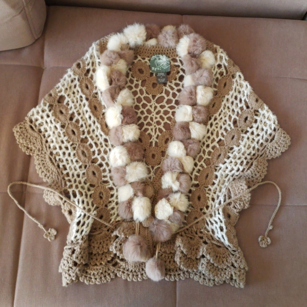 Bunny fur cardigan